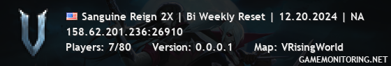 Sanguine Reign 2X | Bi Weekly Reset | 12.20.2024 | NA