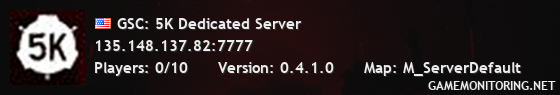 GSC: 5K Dedicated Server