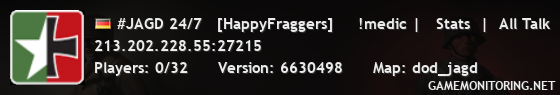 #JAGD 24/7   [HappyFraggers]     !medic |   Stats  |  All Talk