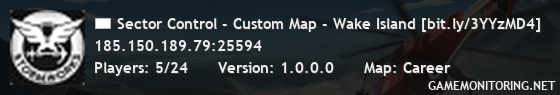 Sector Control - Custom Map - Wake Island [bit.ly/3YYzMD4]