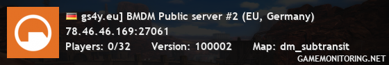 gs4y.eu] BMDM Public server #2 (EU, Germany)