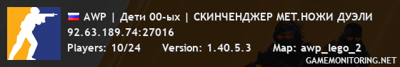 AWP | Дети 00-ых | CKИHЧEHДЖEP MET.HOЖИ ДУЭЛИ