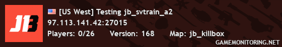 [US West] Testing jb_svtrain_a2