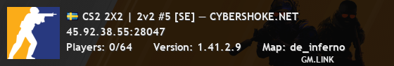 CS2 2X2 | 2v2 #5 [SE] — CYBERSHOKE.NET
