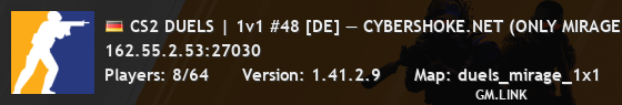 CS2 DUELS | 1v1 #48 [DE] — CYBERSHOKE.NET (ONLY MIRAGE)