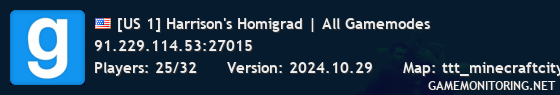 [US 1] Harrison's Homigrad | All Gamemodes