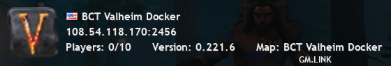 BCT Valheim Docker