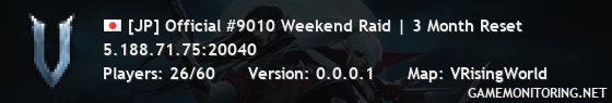 [JP] Official #9010 Weekend Raid | 3 Month Reset