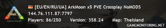 [EU/EN/RU/UA] ArkMoon x5 PVE Crossplay NoMODS