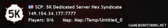 SCP: 5K Dedicated Server Hex Syndicate