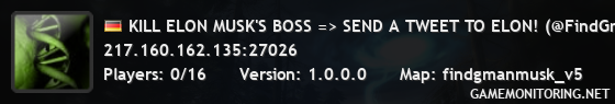 KILL ELON MUSK'S BOSS => SEND A TWEET TO ELON! (@FindGmanMusk)