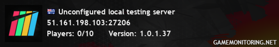 Unconfigured local testing server