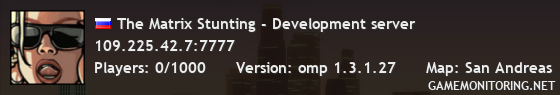The Matrix Stunting - Development server