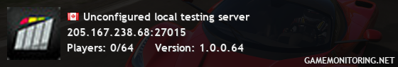 Unconfigured local testing server