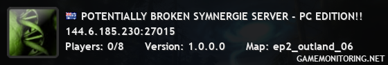 POTENTIALLY BROKEN SYMNERGIE SERVER - PC EDITION!!