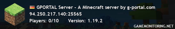GPORTAL Server - A Minecraft server by g-portal.com