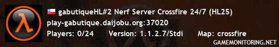 gabutiqueHL#2 Nerf Server Crossfire 24/7 (HL25)