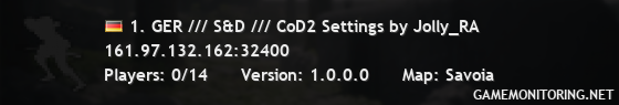 1. GER /// S&D /// CoD2 Settings by Jolly_RA