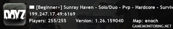 [Beginner+] Sunray Haven - Solo/Duo - Pvp - Hardcore - Survival