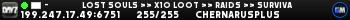 -                 LOST SOULS >> X10 LOOT >> RAIDS >> SURVIVAL #2