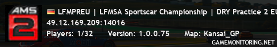 LFMPREU | LFMSA Sportscar Championship | DRY Practice 2 EU | S1