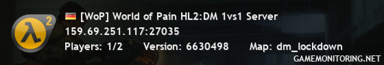 [WoP] World of Pain HL2:DM 1vs1 Server