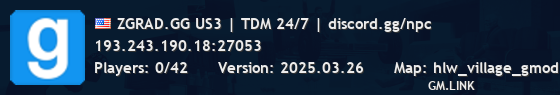 ZGRAD.GG US3 | TDM 24/7 | discord.gg/npc