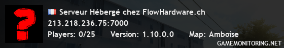 Serveur Hébergé chez FlowHardware.ch