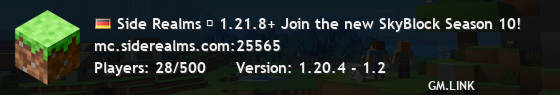 Side Realms ・ 1.21.8+ Join the new SkyBlock Season 10!