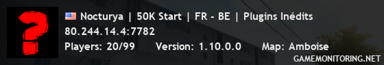 Nocturya | 50K Start | FR - BE | Plugins Inédits