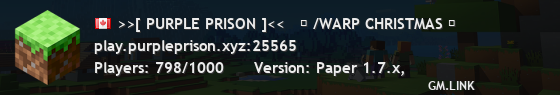 >>[ PURPLE PRISON ]<<   ✧ /WARP CHRISTMAS ✧