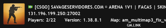 [CSGO] SAVAGESERVIDORES.COM ➔ ARENA 1V1 | FACAS | SKINS | LUV