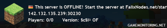 This server is OFFLINE! Start the server at FalixNodes.net/start