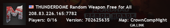 THUNDERDOME Random Weapon Free for All