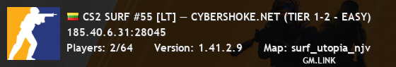 CS2 SURF #55 [LT] — CYBERSHOKE.NET (TIER 1-2 - EASY)