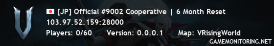 [JP] Official #9002 Cooperative | 6 Month Reset
