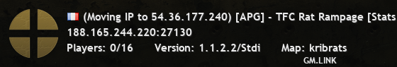 (Moving IP to 54.36.177.240) [APG] - TFC Rat Rampage [Stats|Hoo