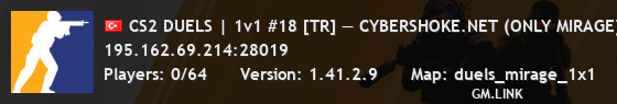 CS2 DUELS | 1v1 #18 [TR] — CYBERSHOKE.NET (ONLY MIRAGE)