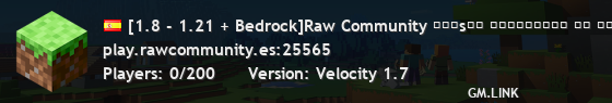 [1.8 - 1.21 + Bedrock]Raw Community ¡ѕᴏᴘᴏʀᴛᴇ ᴀᴍᴘʟɪᴀᴅᴏ, ѕɴᴀᴘѕʜᴏᴛѕ ɪɴᴄʟᴜíᴅᴀѕ!