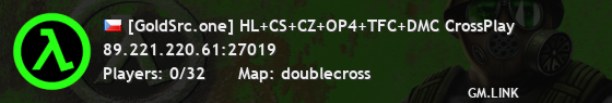 [GoldSrc.one] HL+CS+CZ+OP4+TFC+DMC CrossPlay