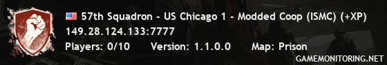 57th Squadron - US Chicago 1 - Modded Coop (ISMC) (+XP)