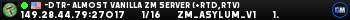 -DTR- Almost Vanilla ZM Server (+RTD,RTV)
