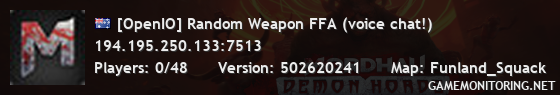 [OpenIO] Random Weapon FFA (voice chat!)