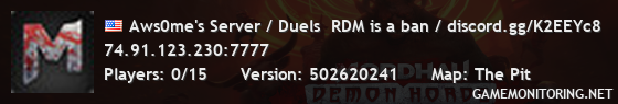 Aws0me's Server / Duels  RDM is a ban / discord.gg/K2EEYc8