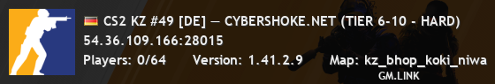 CS2 KZ #49 [DE] — CYBERSHOKE.NET (TIER 6-10 - HARD)
