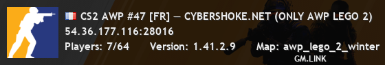 CS2 AWP #47 [FR] — CYBERSHOKE.NET (ONLY AWP LEGO 2)