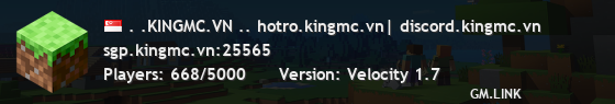 . .KINGMC.VN .. hotro.kingmc.vn| discord.kingmc.vn