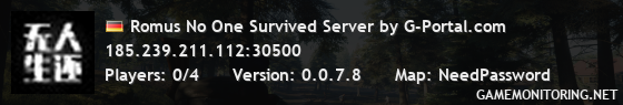 Romus No One Survived Server by G-Portal.com