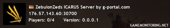 ZebulonZeds ICARUS Server by g-portal.com