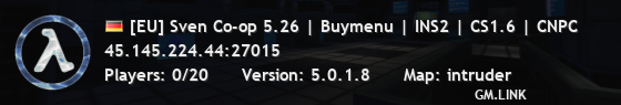 [EU] Sven Co-op 5.26 | Buymenu | INS2 | CS1.6 | CNPC